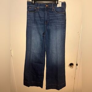 J. Crew Dark Blue Wide Leg Jeans